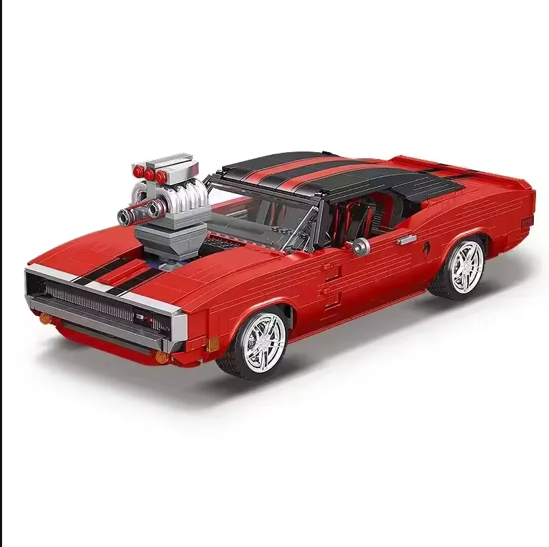 

MOULD KING 10112 Technical Super Red Charger Sport Racing Car Building Block Assembly Brick Toys For Kids Christmas Gift Boys