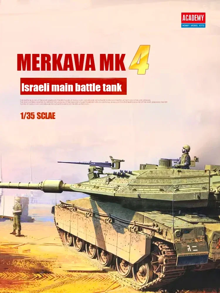 Academy Assembled Tank Model Kit 13227 Israel, Merkava 4 Main Battle Tank 1/35