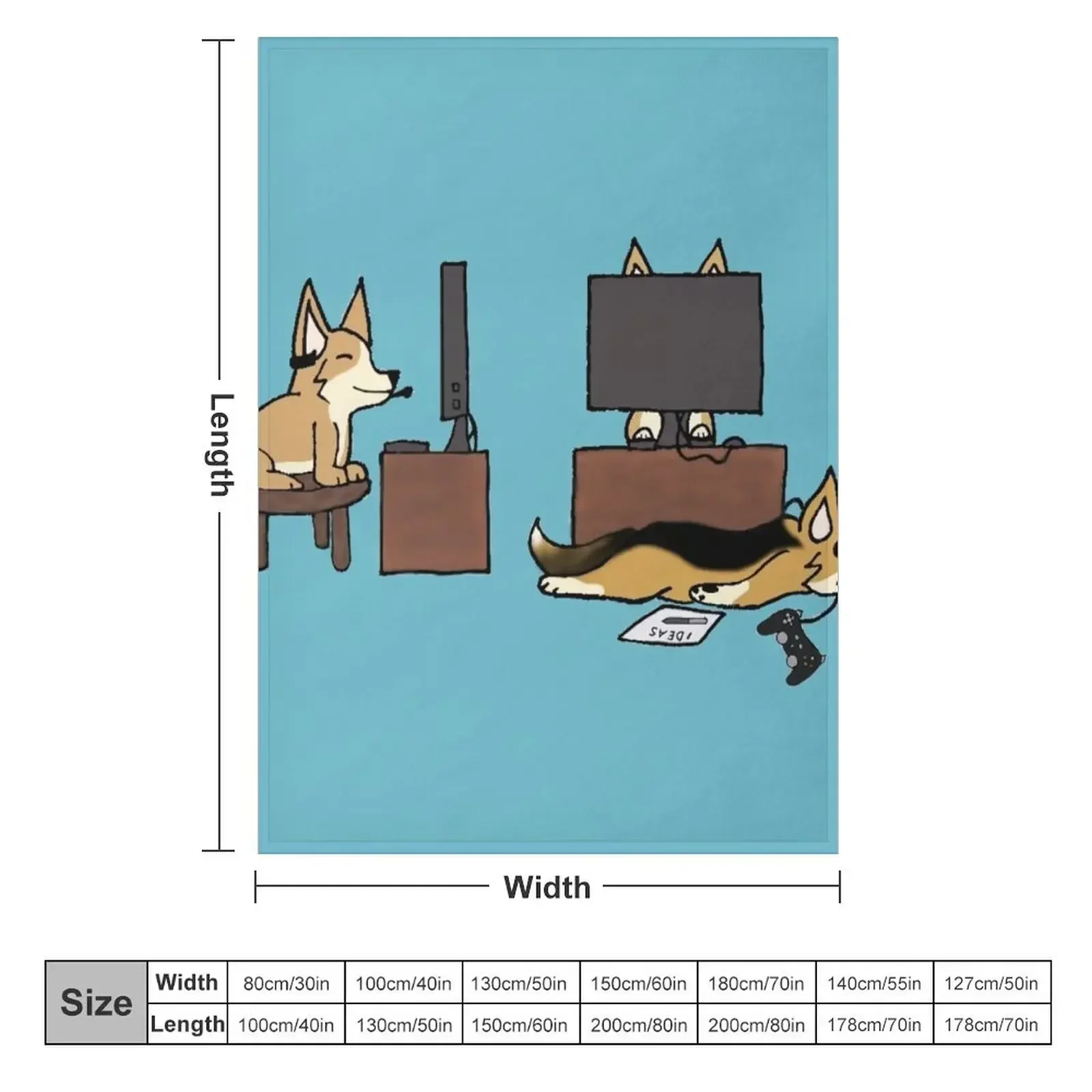 Computer Science Corgis Throw Blanket Blankets For Bed Hairy Plush Polar Tourist for winter Blankets