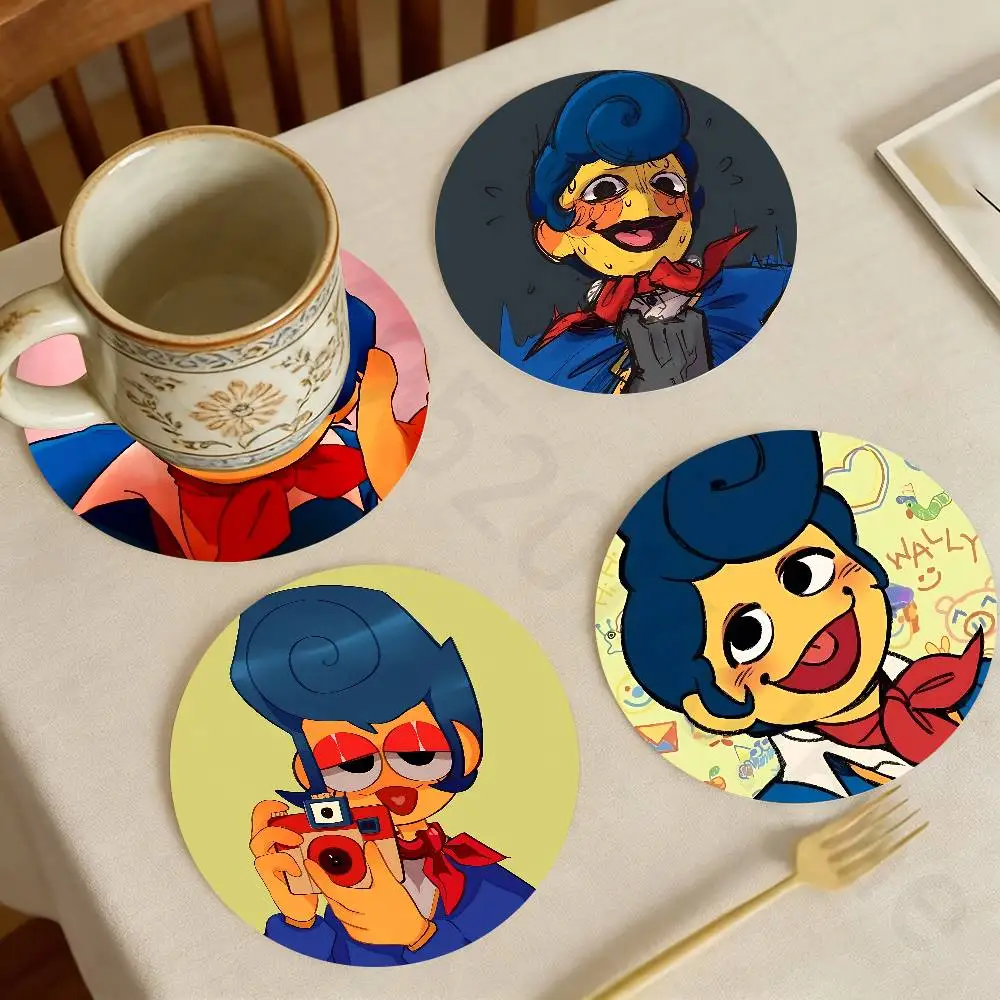

Wally Darling Wooden Coaster Set Coffee Teacup Decoration Coffee Shop Beverage Shop Family Restaurant