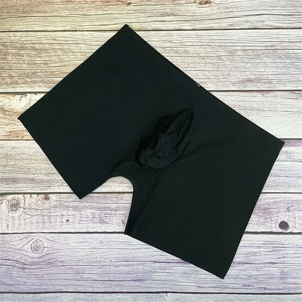 Ice Silk Men Boxershorts Ultrathin Breathable Seamless Underwear Smooth Comfort Summer Boxers Panties Male Underpants Plus Size