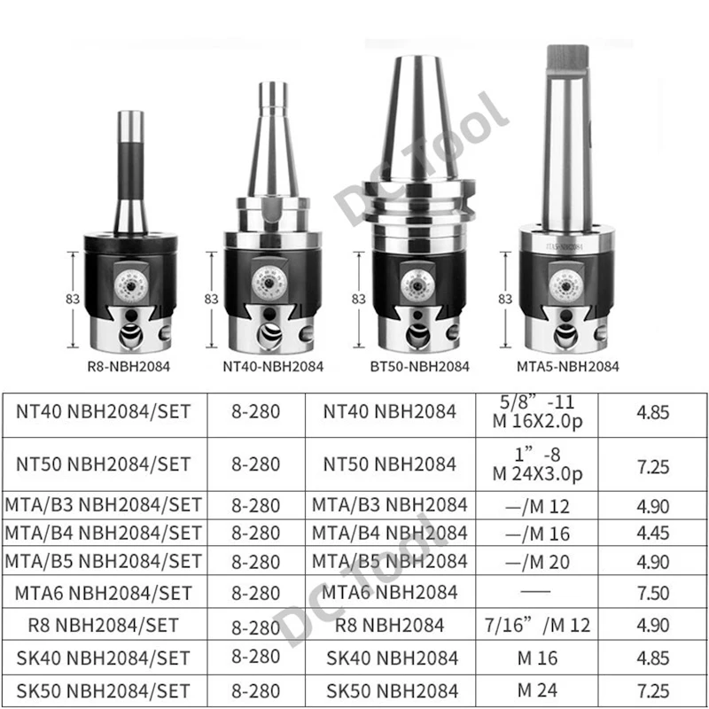 NBH2084 Tool Holder BT30 BT40 BT50 NT30 NT40 NT50 R8 BBT30 NBT CAT HSK NBH2084 Boring Head Boring Tool