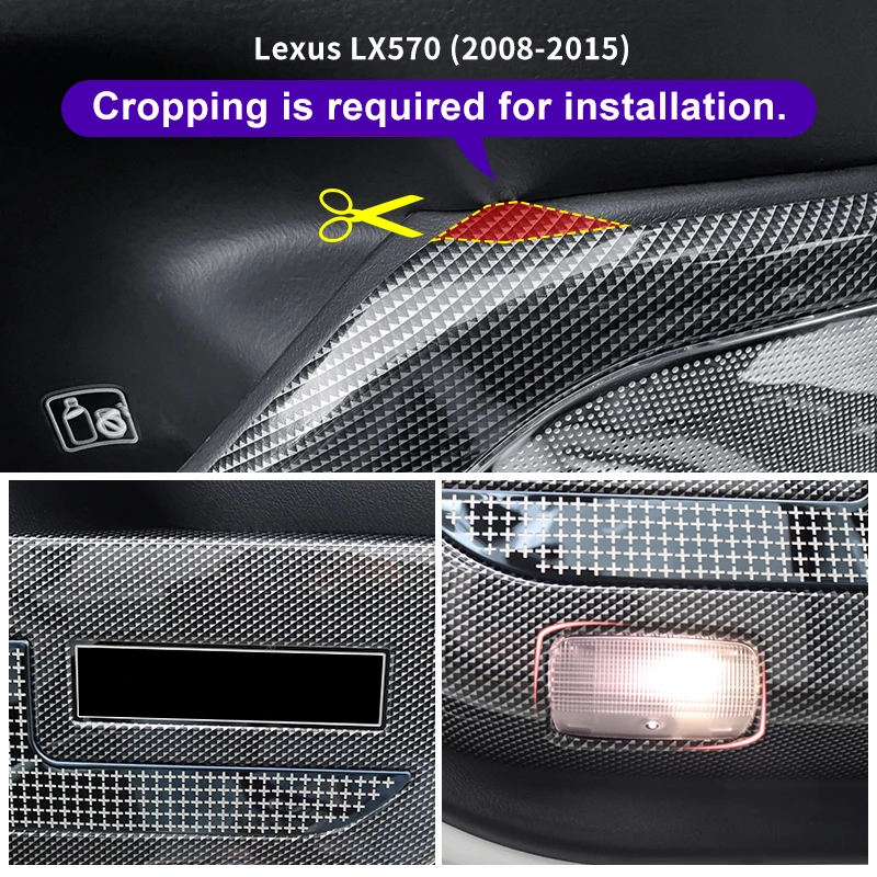 Car Door Speaker Protective Cover For Lexus LX570 LX450 2008-2022 2021 2020 2019 2018 2017 LX 570 Interior upgraded Accessories