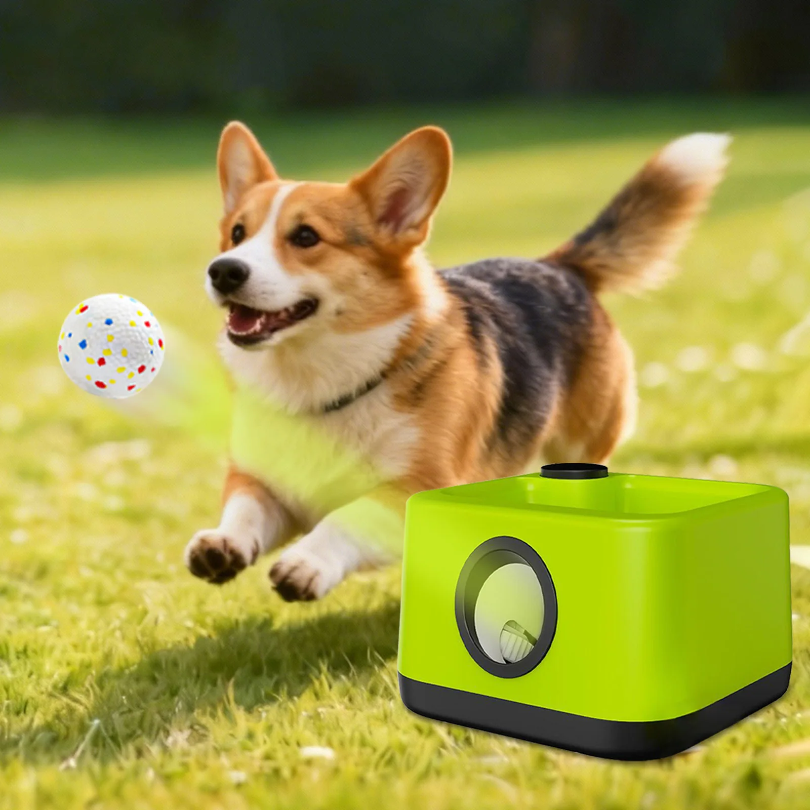 New Pet Toy Outdoor Tennis Launcher Interactive Dog Serving Machine Pet Throwing Machine Walking Dog Automatic Fun Interactive