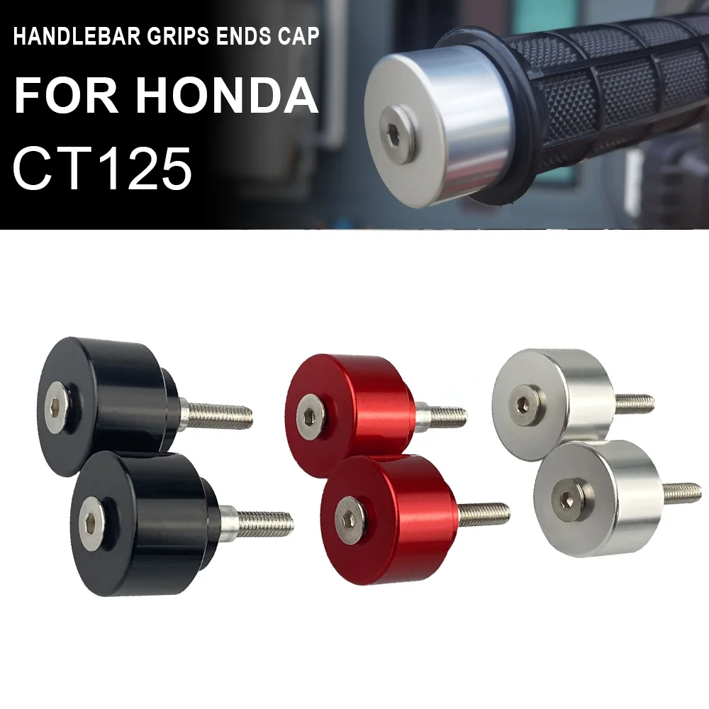 

Motorcycle CNC Handlebar Grips Ends Cap Plug Slider Counterweight Cover For Honda CT125 CT 125 Hunter Cub