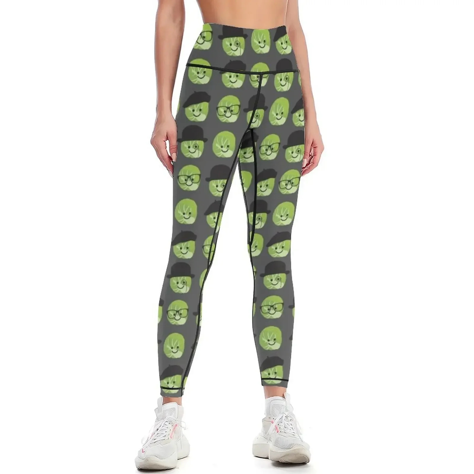

Cute Brussels Sprout Collective Leggings sporty woman push up Women's trousers Fitness woman Women's pants Womens Leggings