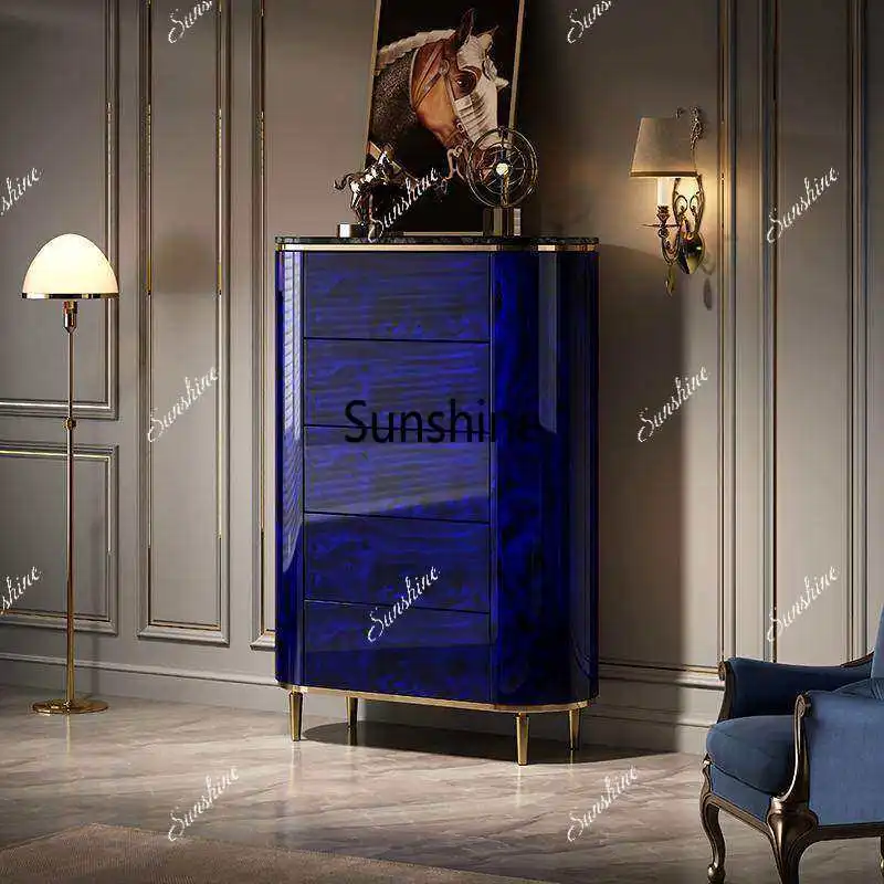 

Italian light luxury chest of drawers, bedroom storage, simple and modern, drawers