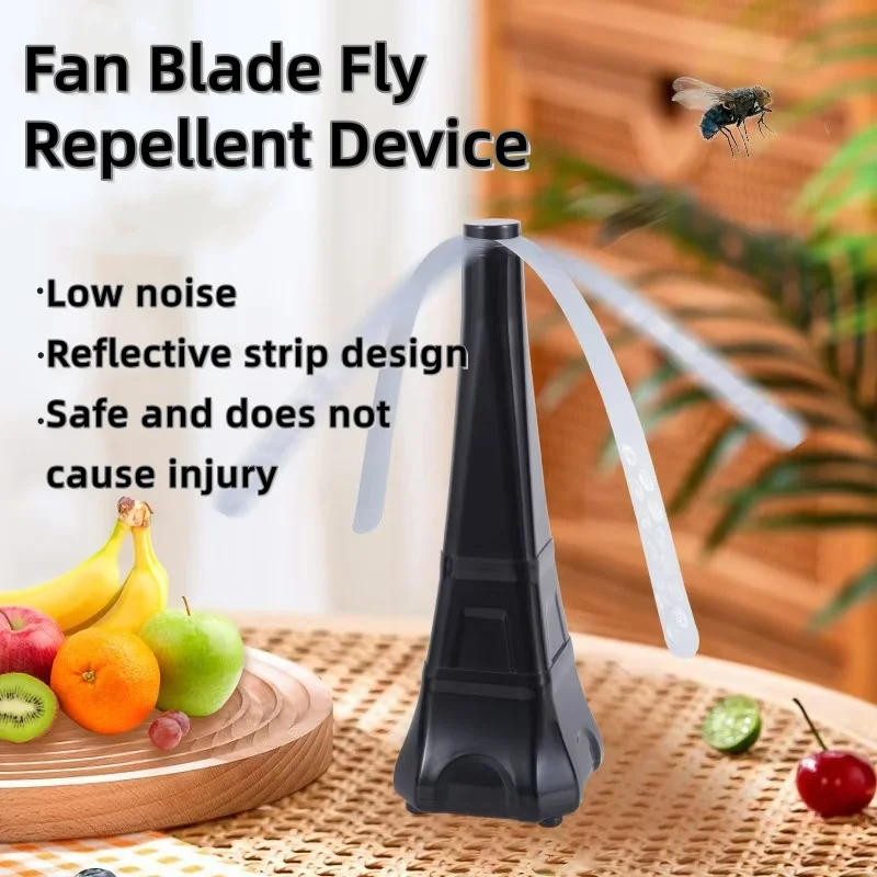 Multi Functional Fan Leaf Automatic Fly Repelling Ddevice with Silent Fly Repelling and Mosquito Repelling Wind