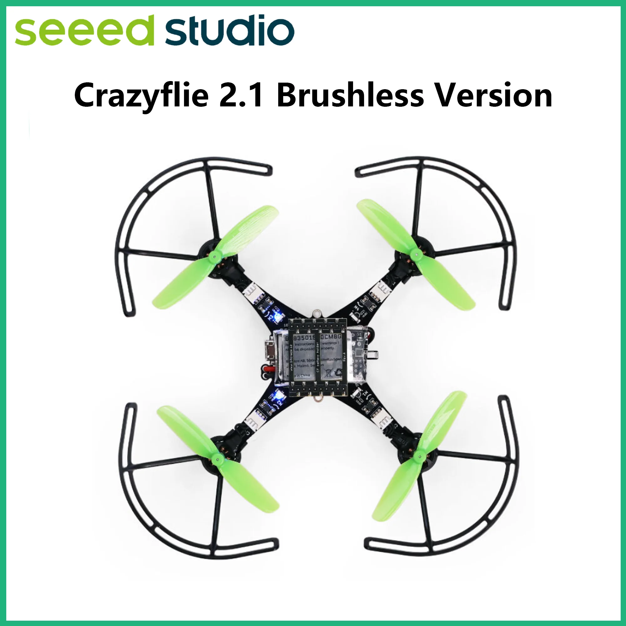 Crazyflie 2.1 Brushless Version - Open Source Mirco Quadcopter Support BLUETOOTH5 Le,Robotics,Suitable for Indoor/Small Space/
