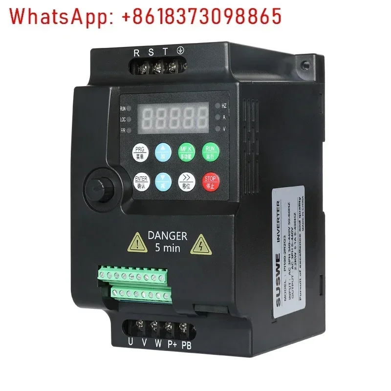 

Mini inverter single-phase 220V0.75/1.5/2.2/4/5.5KW fan engraving machine special speed regulation