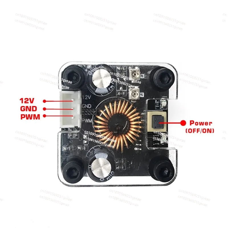 High Power Laser Module, Blue and Purple, Engraving Machine Accessories, 12V, TTL, PMW Interface, 5.5W