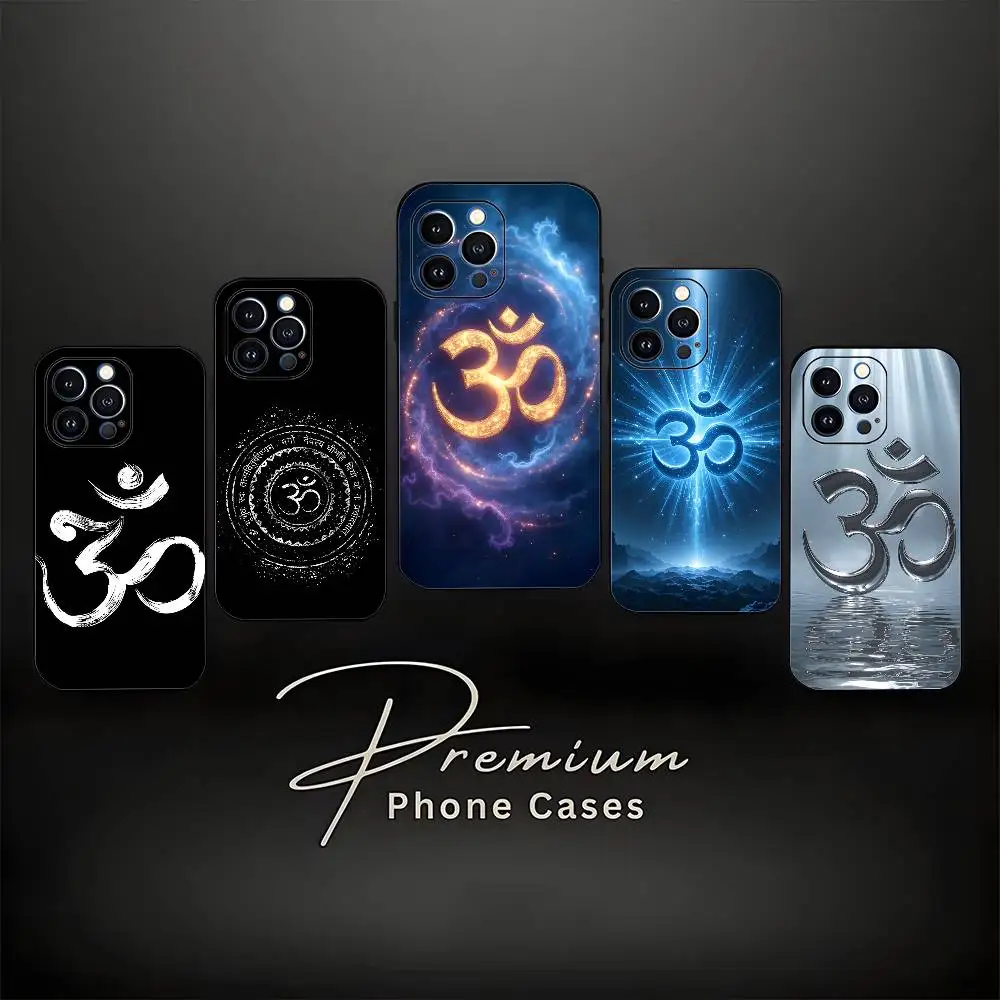 

Yoga A-Aum O-Om Sports Phone Case For iPhone 17,16,15,14,13,12,11 ,Pro Max,XS,X,XR,SE,Mini,8,7,Soft Silicone Black Cover