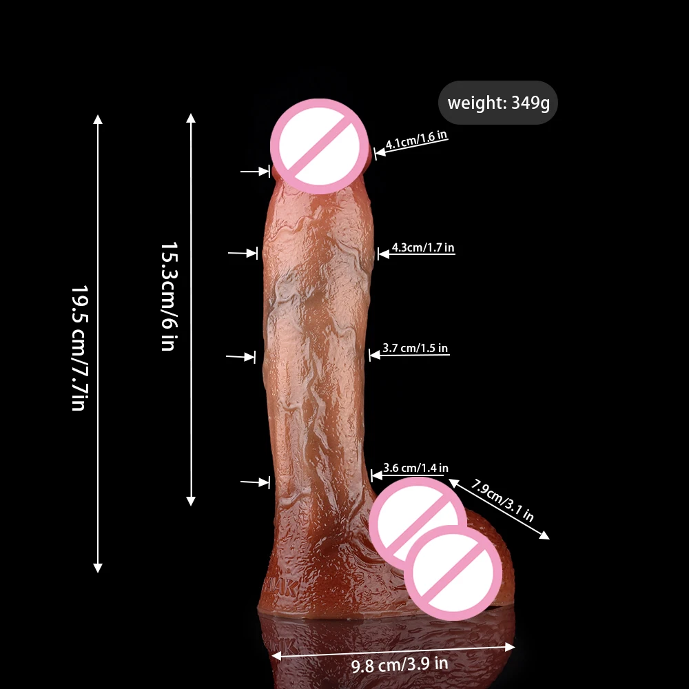 YESBUY 여성용 긴 실리콘 페니스 현실적인 딜도, 흡입 컵, 섹스 토이, 레즈비언 질, G 스팟 자극기, 성인 제품