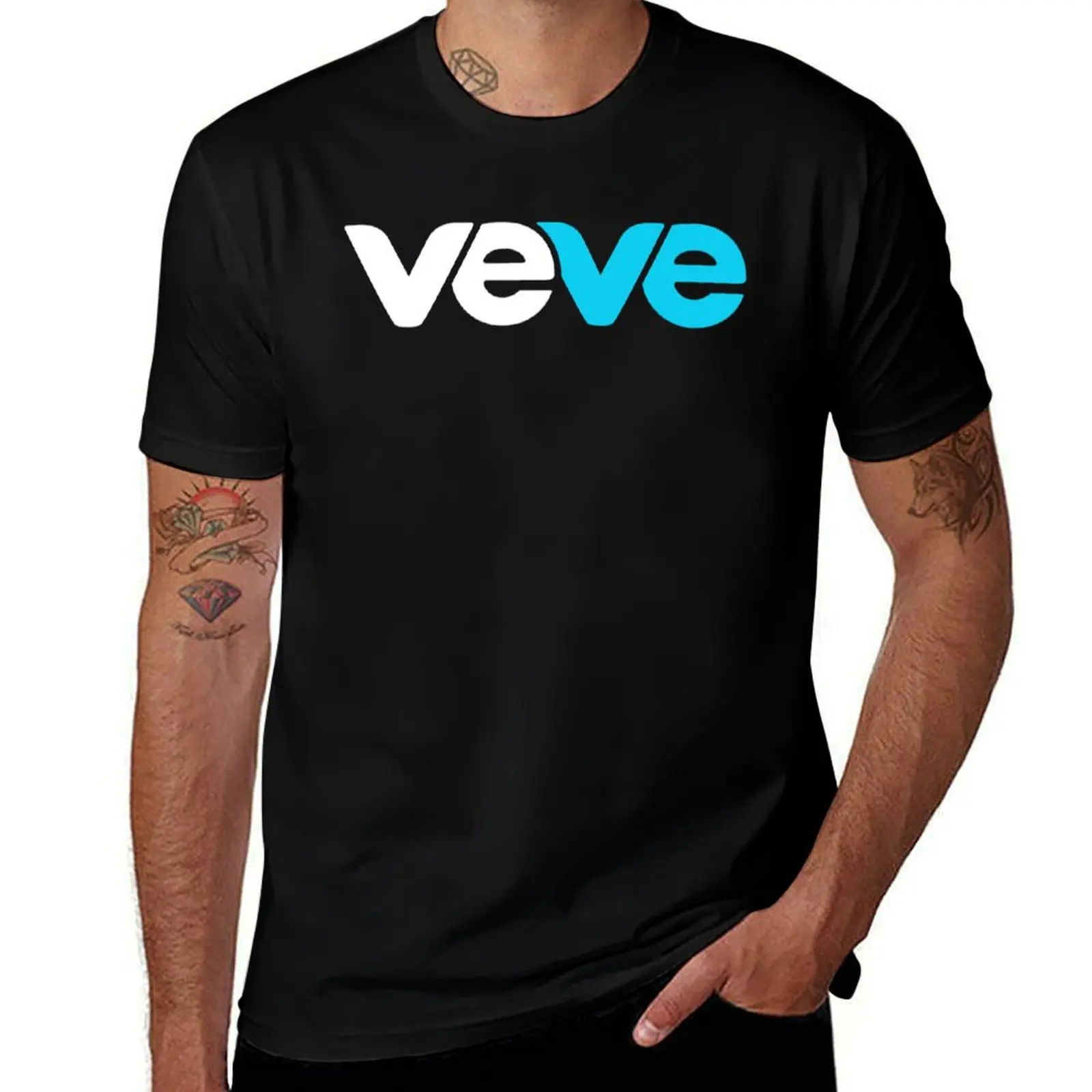 

Veve logo T-Shirt plus sizes heavyweights Aesthetic clothing Short sleeve tee men