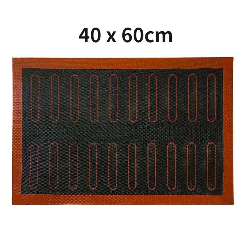 

40x60cm Silicone Double Sided Printing Baking Mat Non Stick Pastry Oven Cake Baking Perforated Sheet Liner Pastry Mat