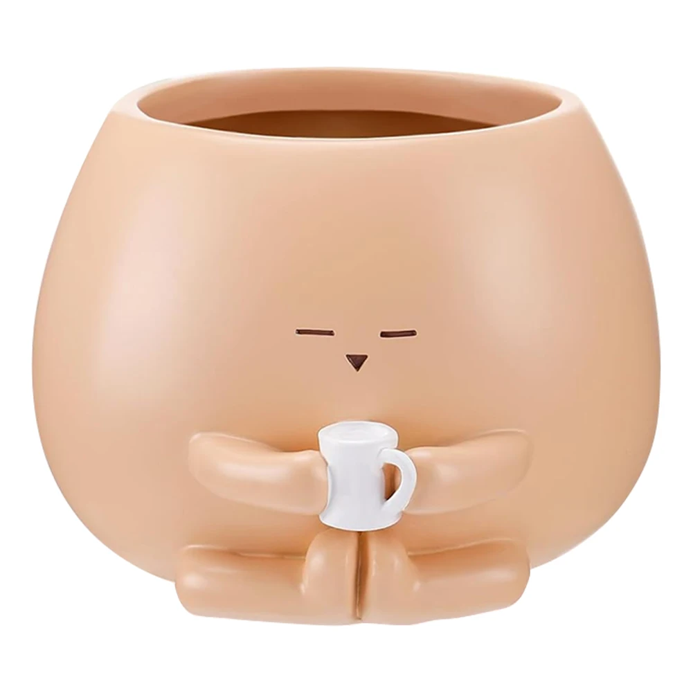 الراتنج عقد كوب الشكل أواني الزهور متعددة الوظائف الجلوس تصميم بونساي الأواني العصارية الصغيرة لحديقة المنزل فناء مكتب