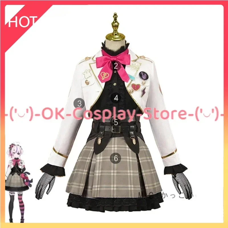 ILUNA Vtuber Maria Marionette Cosplay Costume Women Cute Dress Halloween Party Suit Coat Shirt Skirts Custom Made