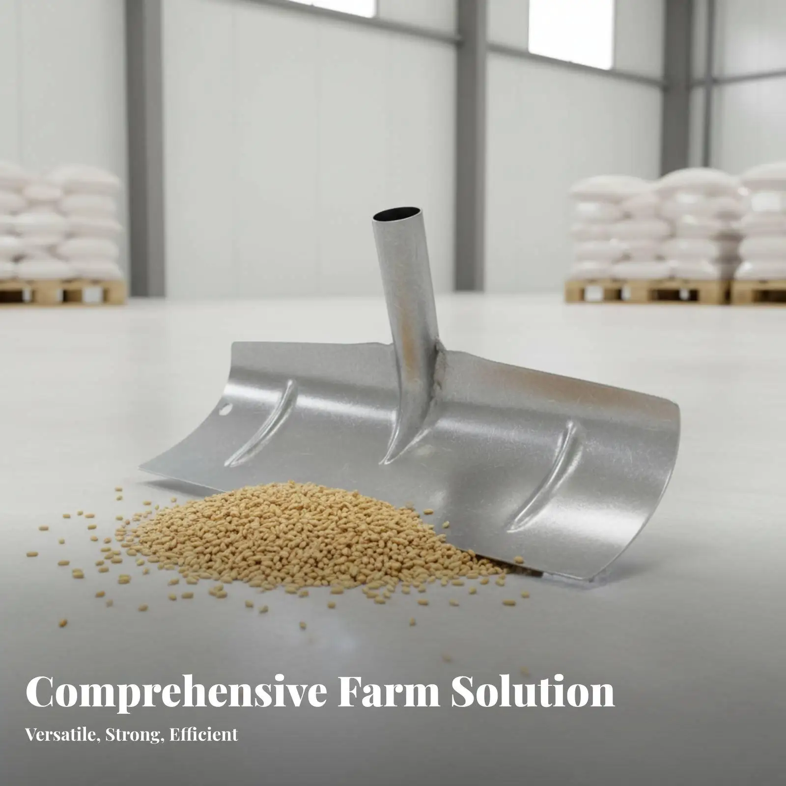 Heavy Duty Farm Scraper Manganese Steel Rake Head Multi Use Floor Cleaning Tool for Barn and Yard Tasks