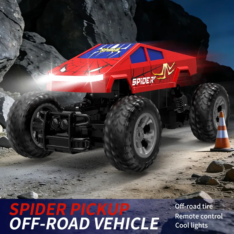 2.4g Spider Climbing Rc Car With Light Electric Racing Car Kids Boys Remote Control Toy