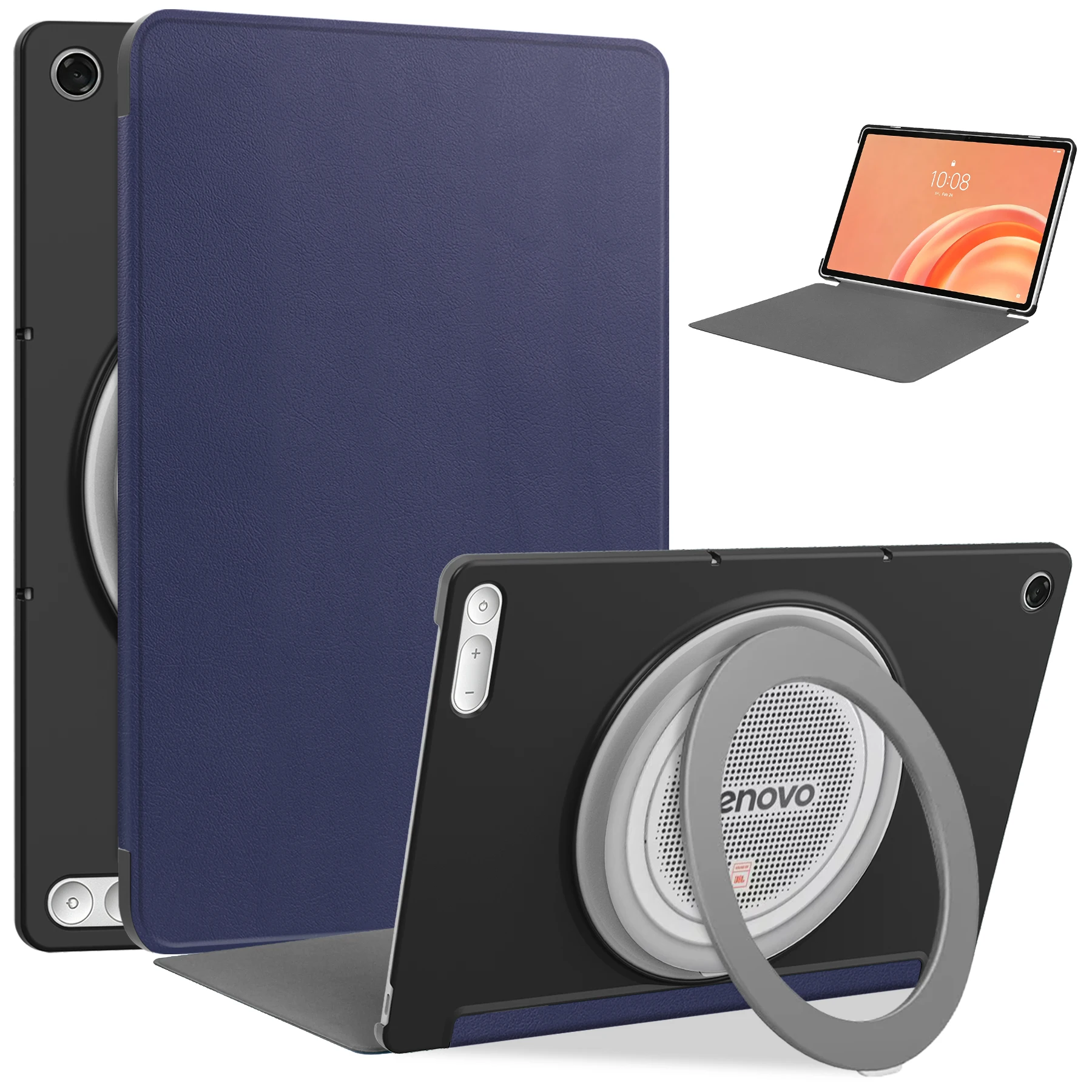 Case For Lenovo Tab Plus Gen 2 2026 12.1 inch TB355FU Foundation Smart Trifold Stand PU Leather Protective Skin Cover Coque
