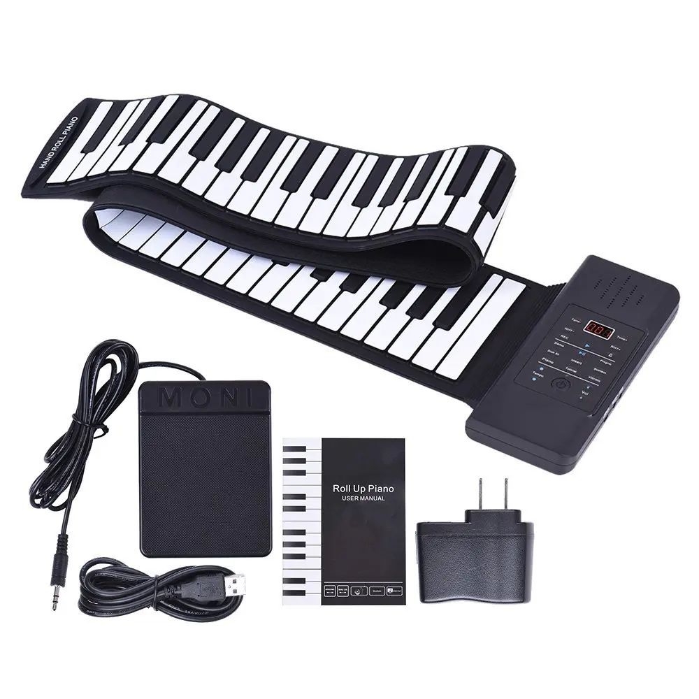 Synthesizer Childrens Electronic Piano Keyboard Roll Up Electronic Piano Portable 88 Keys Teclado Midi Musical Instruments