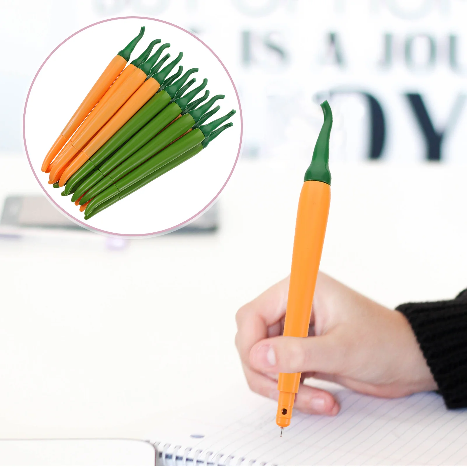 

14Pcs Chili Shaped Gel Pens Cute Vegetable Design Fine Tip Writing Pens for Students Stationery Drawing Journal Note Taking
