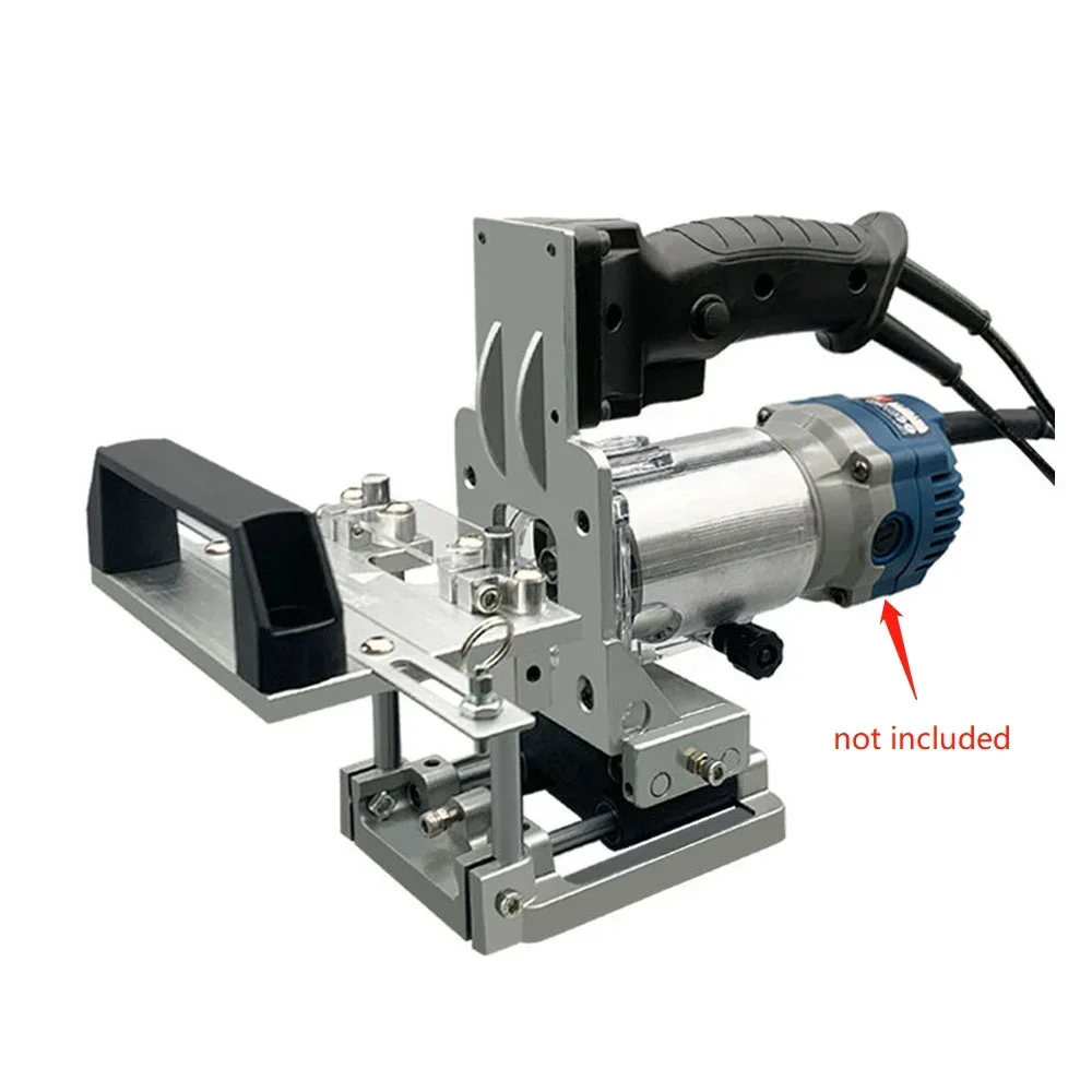 Woodworking Slotting Locator Compact Router Trimming Machine 2 in 1 Invisible Fastener Punch Bracket for Wardrobe Cupboard Pane