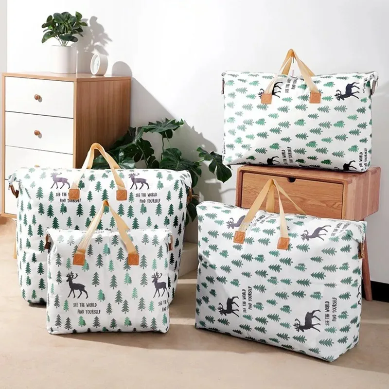 Quilt storage bag clothing finishing bag large-capacity quilt waterproof and moisture-proof moving bag packing bag