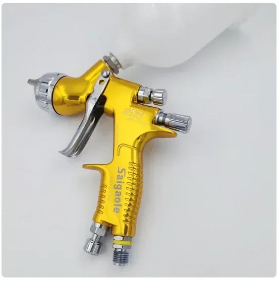 AKX 1.3/1.8mm Car air Paint Spray Gun 1.3mm HVLP Gravity Feed 25cm Pattern Width 12bar Air Tool sprayer