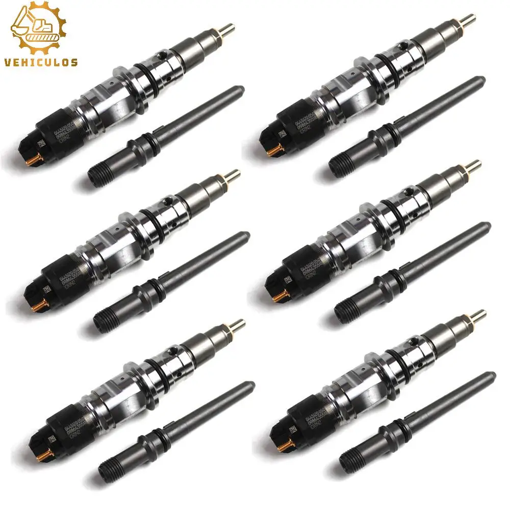 

6X Diesel Fuel Injectors with Tube For Dodge Ram 2500&3500 6.7L 2007-2012 0986435518 0445120050 68027067AA 0445120193 0445120185