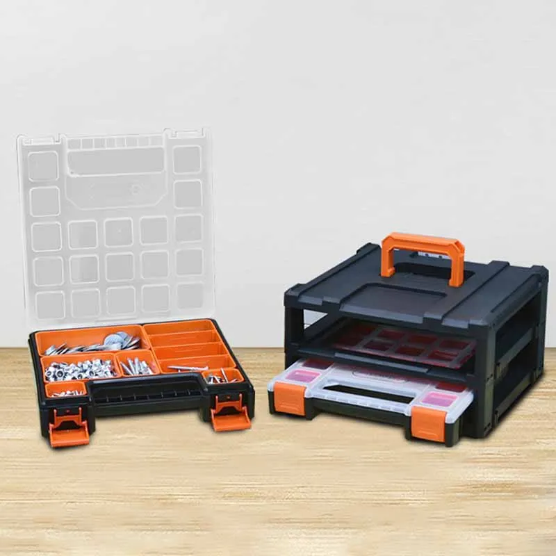 Plastic Tool Box Multi Grid Small Screw Storage Boxes Professional Separated Electronic Components Organzier Packaging Boxes