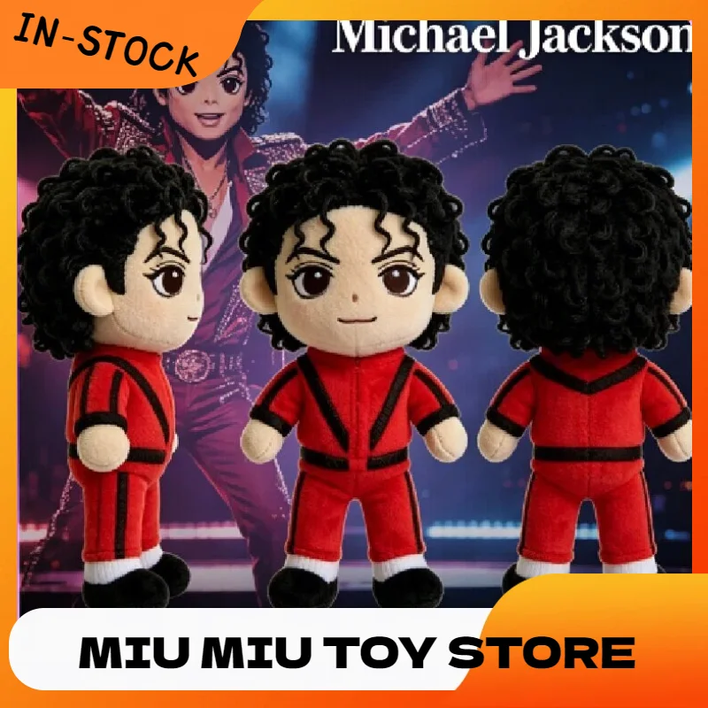 Auf Lager Michael Jackson Plüschpuppe Promi-Merchandise Plüschtier Heimdekoration Sammlerstück Geburtstagsgeschenk für Fans Spielzeug