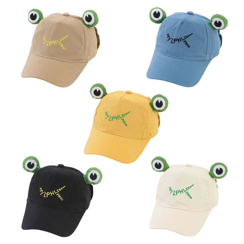 Kids Animal Hat Baseball Cap with Dimensional Eyes and Stitched Front Lettering