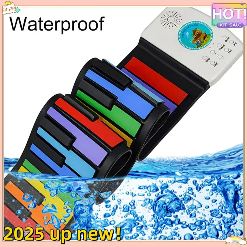

Classy-49 -Key Electronic Hand Roll Piano Portable Keyboard Silicone Soft Piano Bluetooth Compatible Children's Gift