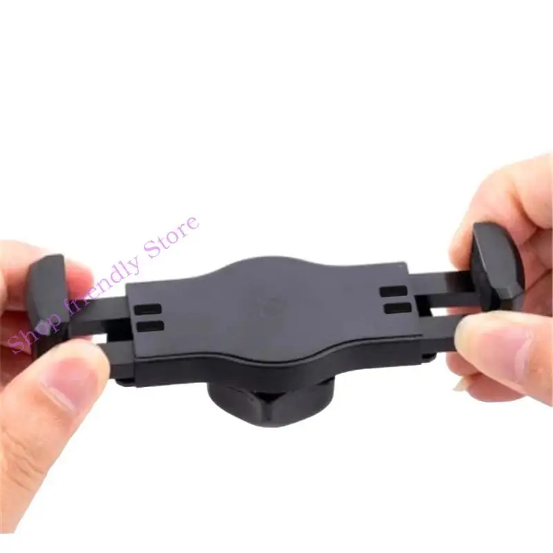 

594A Double Pull E-clip Phone Clamp Portable Holder Clip Head for 3.5-6inch Phone Adjustable Phone Holder Mount Adapter Clamp