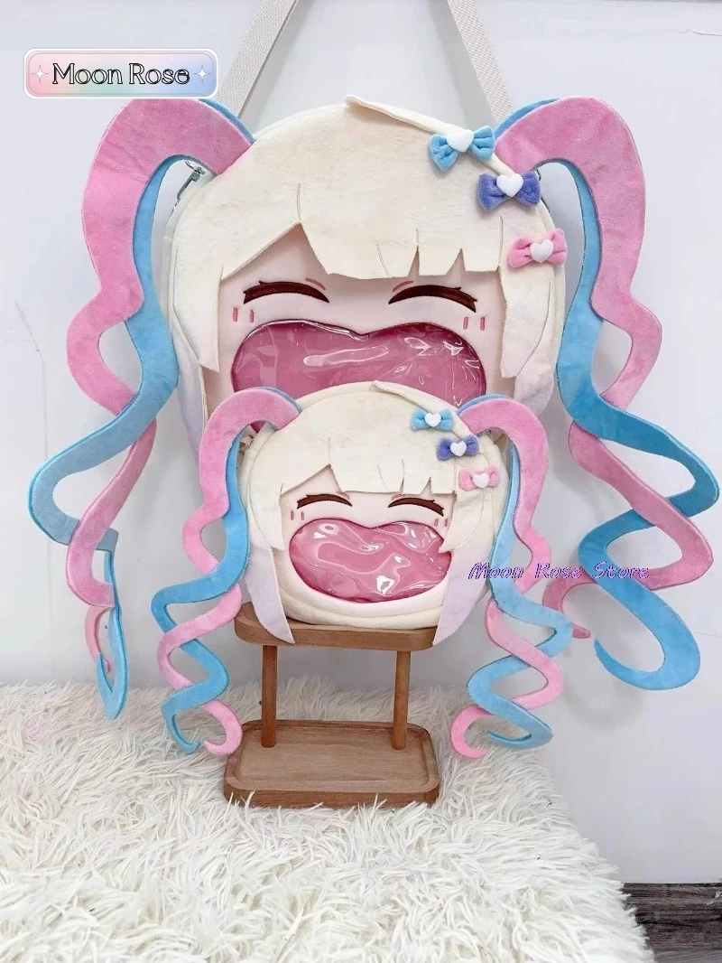 Anime Behoeftig Meisje Overdosis Cosplay Kangel Transparant Campus Student Rits Cartoon Rugzak Schoudertas