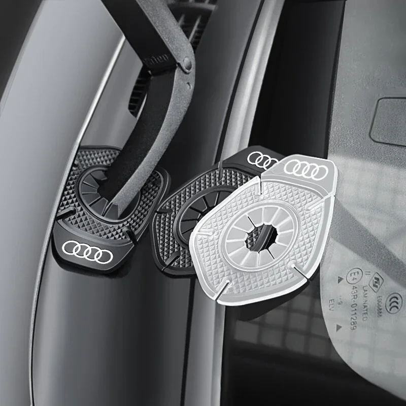 For Audi Sline QUATTRO RS A3 A4 B8 8P 8V B6 sticker Car Windshield Wiper Hole Protective Cover Wiper Dustproof Protection Bottom