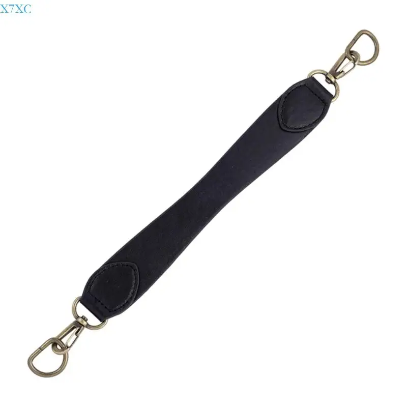 X7XC PU Leather Short Bag Strap Handle Soft Bag Replacement Belt Comfort for Long Hours Carry Daily Commute and Travel