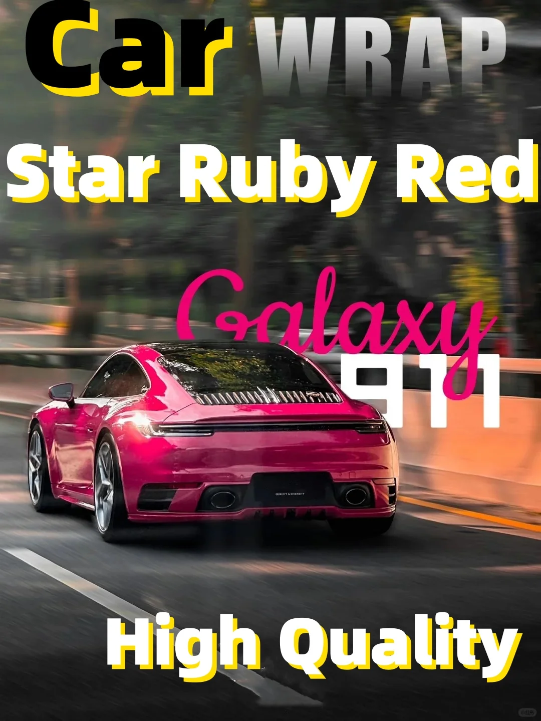 

Highest Quality Vehicle Wrap HD Star Ruby ​​Red PET Car Cover Covering Film Car Decoration Vinyl Wrap Stickers TPU All Models