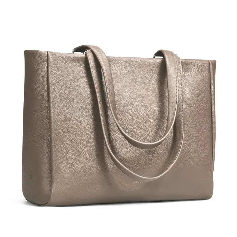 

Leather Work Laptop Tote Bag for Women Ladies Totes Shoulder Purses Satchel Handbag with 15 Compartment