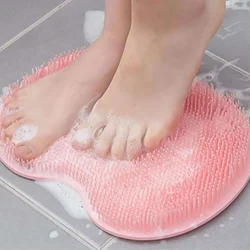 1PC- Lazy Foot Rubbing Tool Household Bathroom Foot Brushing Sole Massage Pad with Suction Cup Non slip Foot Wash Pad