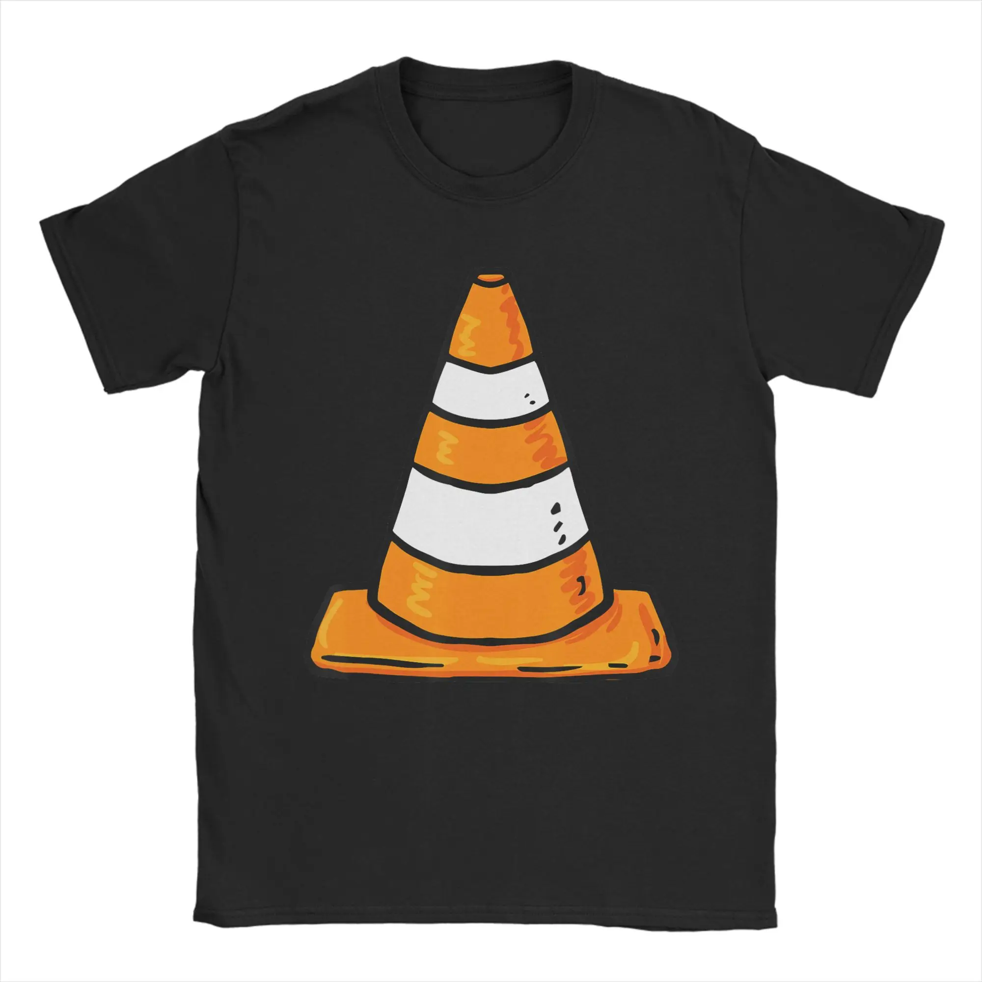 Funny Hoist The Traffic Cone Funny Meme T-Shirt Men Round Neck Cotton T Shirts  Short Sleeve Tees Adult Tops