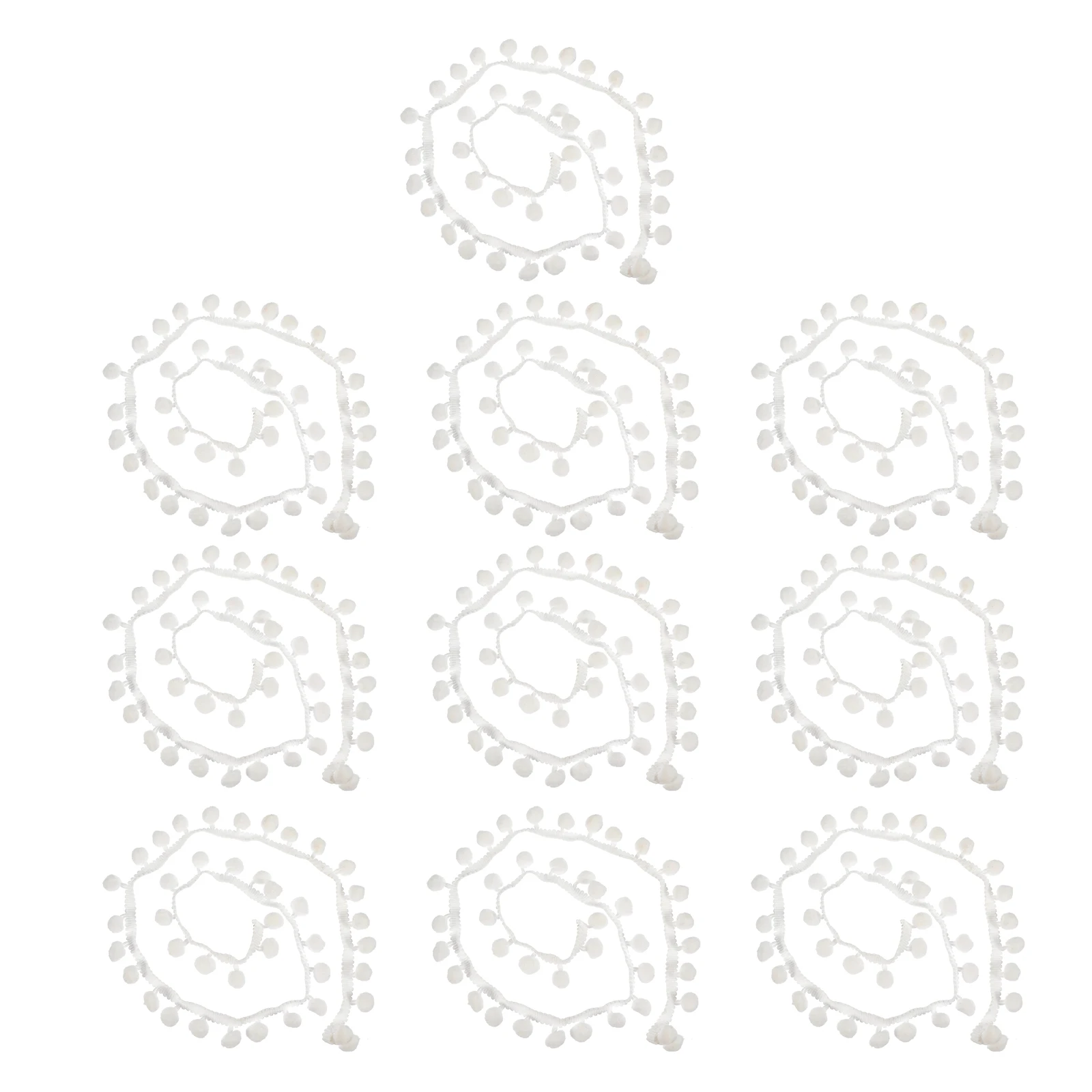 

10 Pcs Lace Accessories Sewing Accessory Ball Fringe Trim The Fabric Trims for White Child