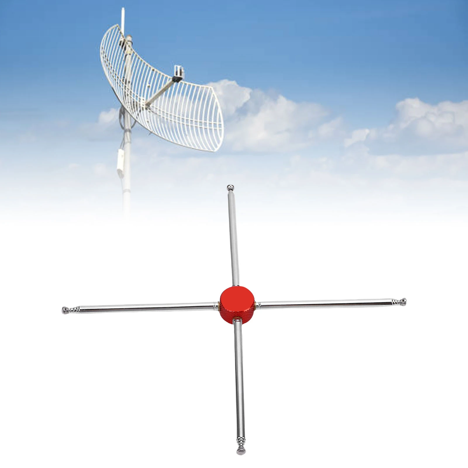 Replacement Part Antenna Retracted Length 88mm Aluminum Capacitor Improves Antenna Performance Wide Compatibility