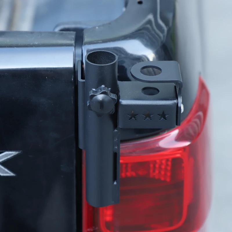 Suetlcoity For Ford Ranger Wildtrak T6 T7 T8 2015-2022 Carbon Steel Car Tail Door Antenna Flagpole Bracket Trim Car Accessories view 4