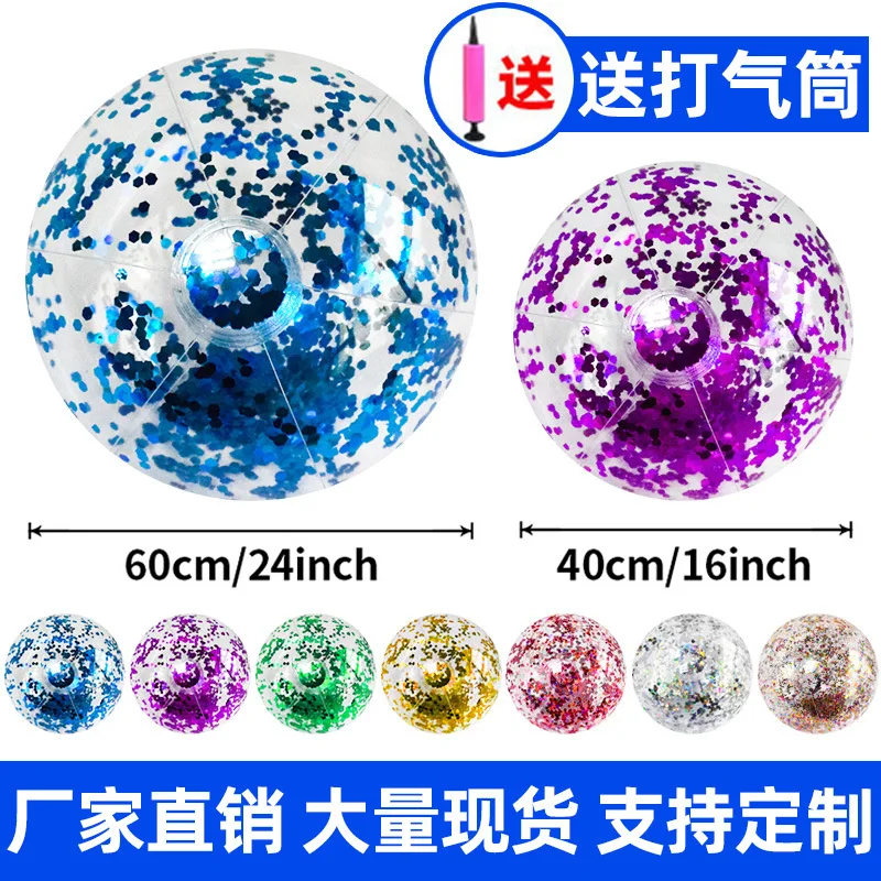 Palloncini d'acqua con paillettes gonfiabili in PVC, pallina d'acqua giocattolo piscina festa in spiaggia divertimento in acqua giocattoli da combattimento palline d'acqua giocattoli da bagno