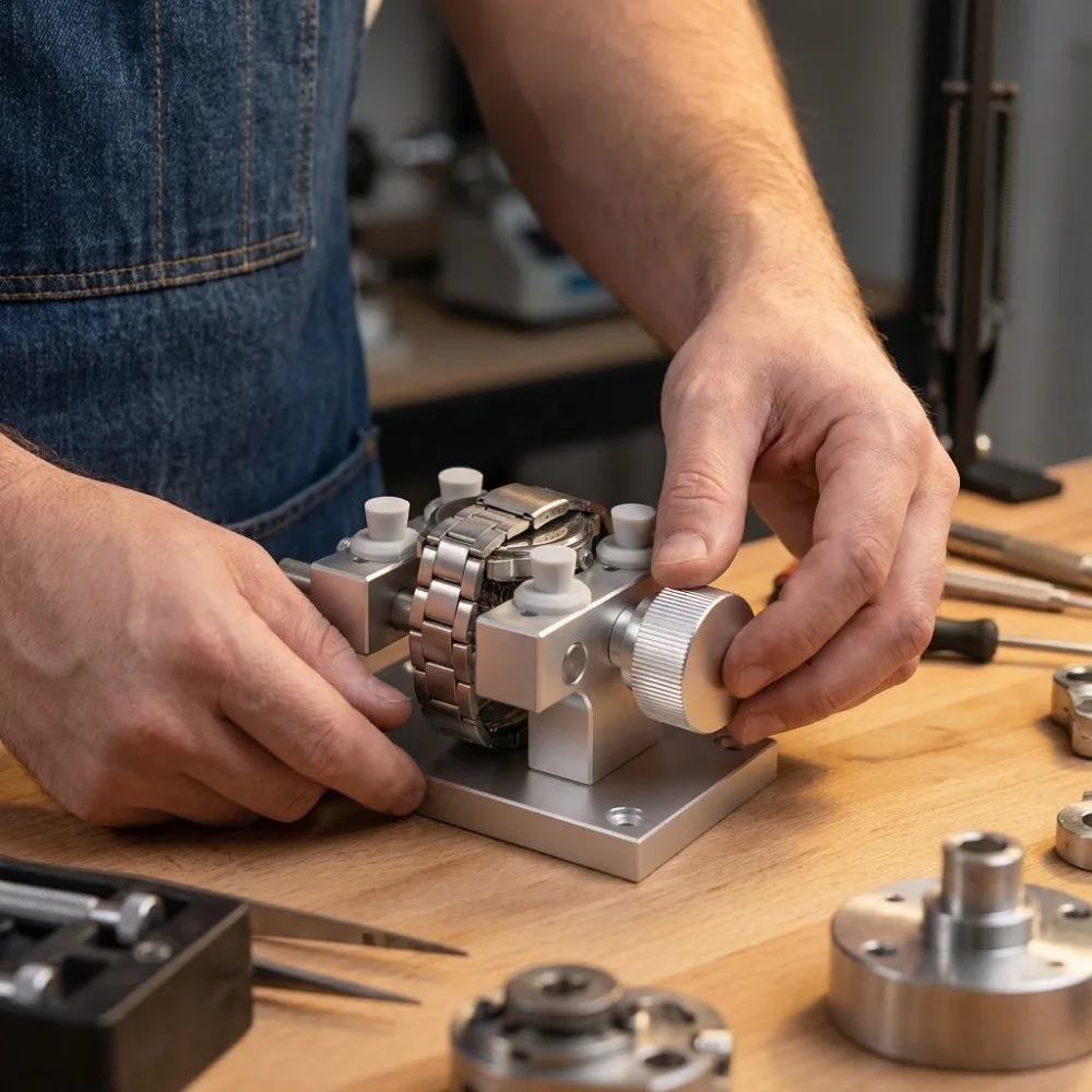 

Металлическая подставка для часов, устойчивая, профессиональная, сверхбольшая, прочная, для обслуживания часов