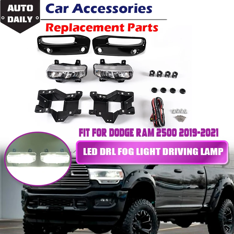 

LED Fog Lights Front Bumper Driving Lamp Assembly Light 68273291AB 68273292AB For Ram 2500/3500 2019-2021 AUTO Accessories