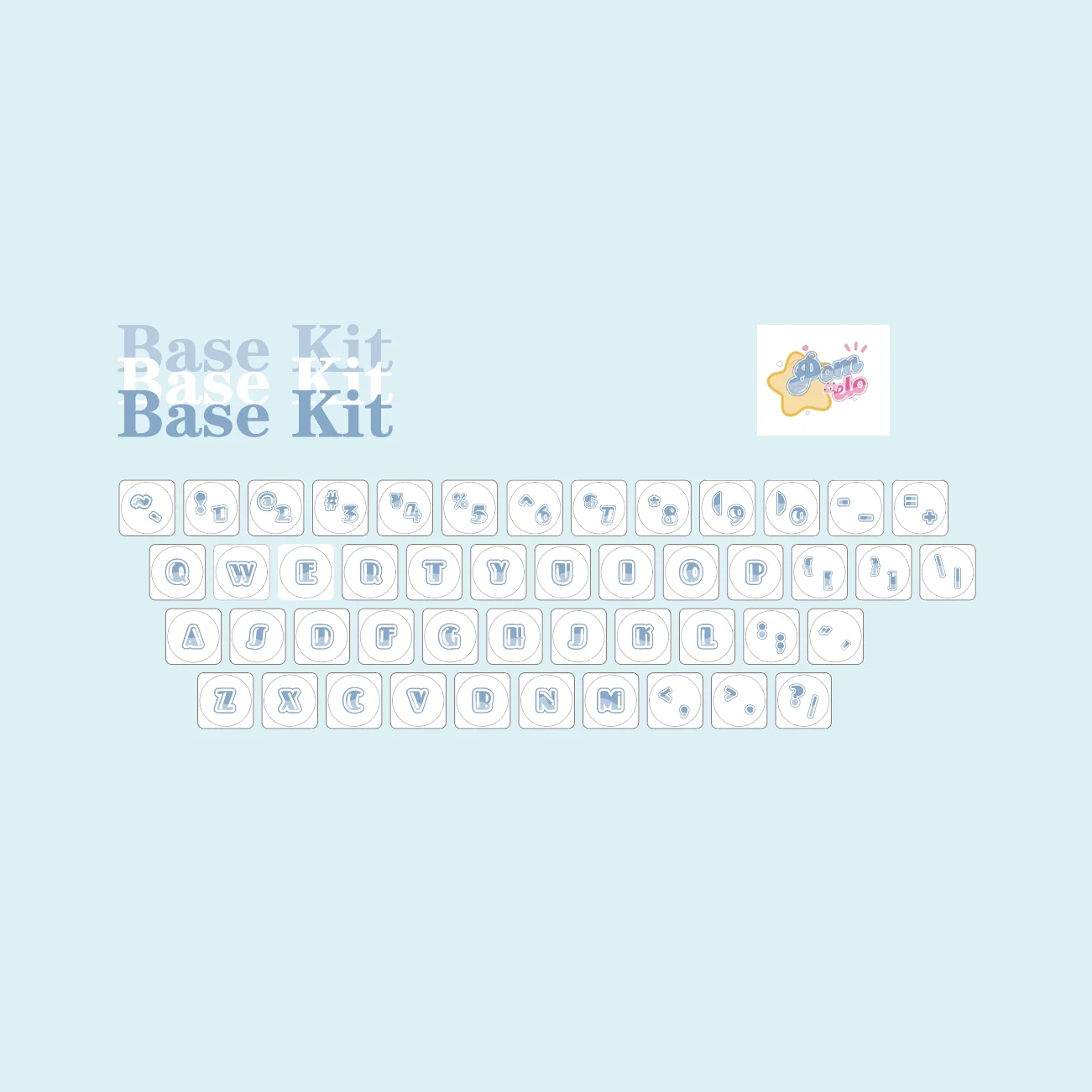 

Key Workshop LCK Низкопрофильные колпачки для клавиш из ПБТ Ультратонкий набор сублимированных красителей