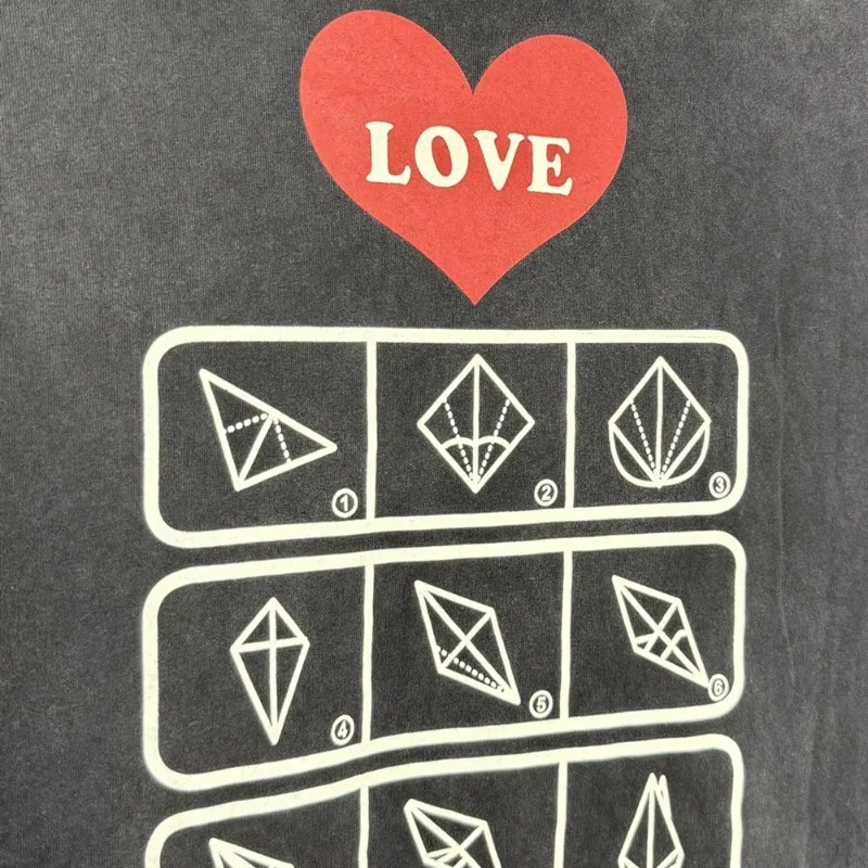 SAINT OF MICHAEL Fashion Best Quality LOVE Vintage Printed Tee Casual Loose Oversize Tops Streetwear 100%Cotton T Shirt For Men